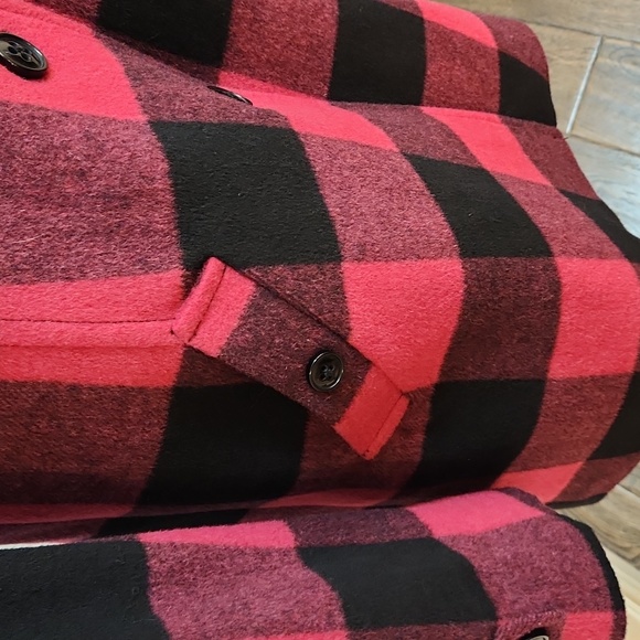 Jacob Buffalo plaid pea coat - Picture 3 of 6